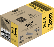 Set za nivelisanje pločica 3mm – Pakovanje sa nivelatorima, kajlama i klešta