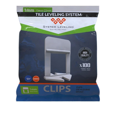 XL Nivelatori za pločice 1mm (za debljinu 15-22mm) - 100 kom