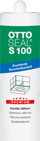 OTTOSEAL S100 Premium sanitarni silikon 300ml - Kameno siva