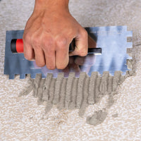 E1012 Inox gletarica sa zubima 10mm (110x280mm)