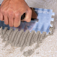 E1012 Inox gletarica sa zubima 10mm (110x280mm)