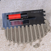 E1012 Inox gletarica sa zubima 10mm (110x280mm)