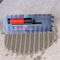 E1012 Inox gletarica sa zubima 10mm (110x280mm)