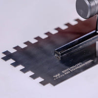 E1012 Inox gletarica sa zubima 10mm (110x280mm)