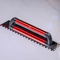 E1017 Profesionalna inox gletarica sa alu drškom, 12mm zub